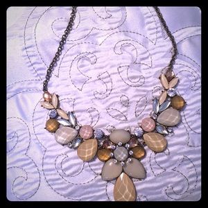 Neutral stone necklace